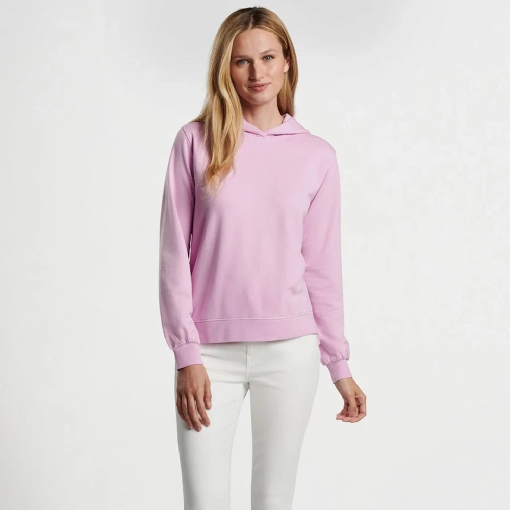 Peter Millar Women Lava Wash Relaxed Hoodie Sweet Pea Purple Size Small NEW